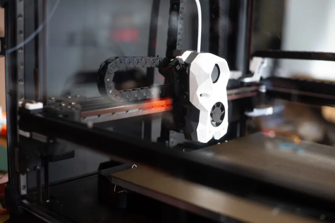 3D printer producing a prototype part